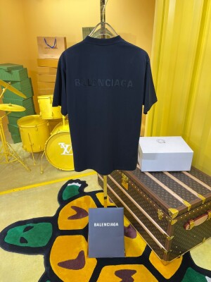Tee Balenciaga Basic Logo Black Ss2022