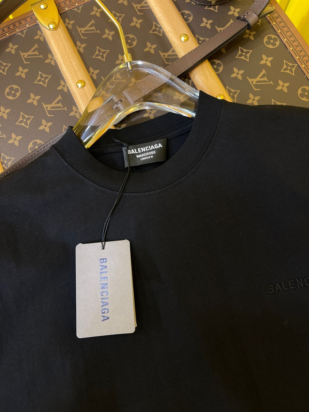 Tee Balenciaga Basic Logo Black Ss2022