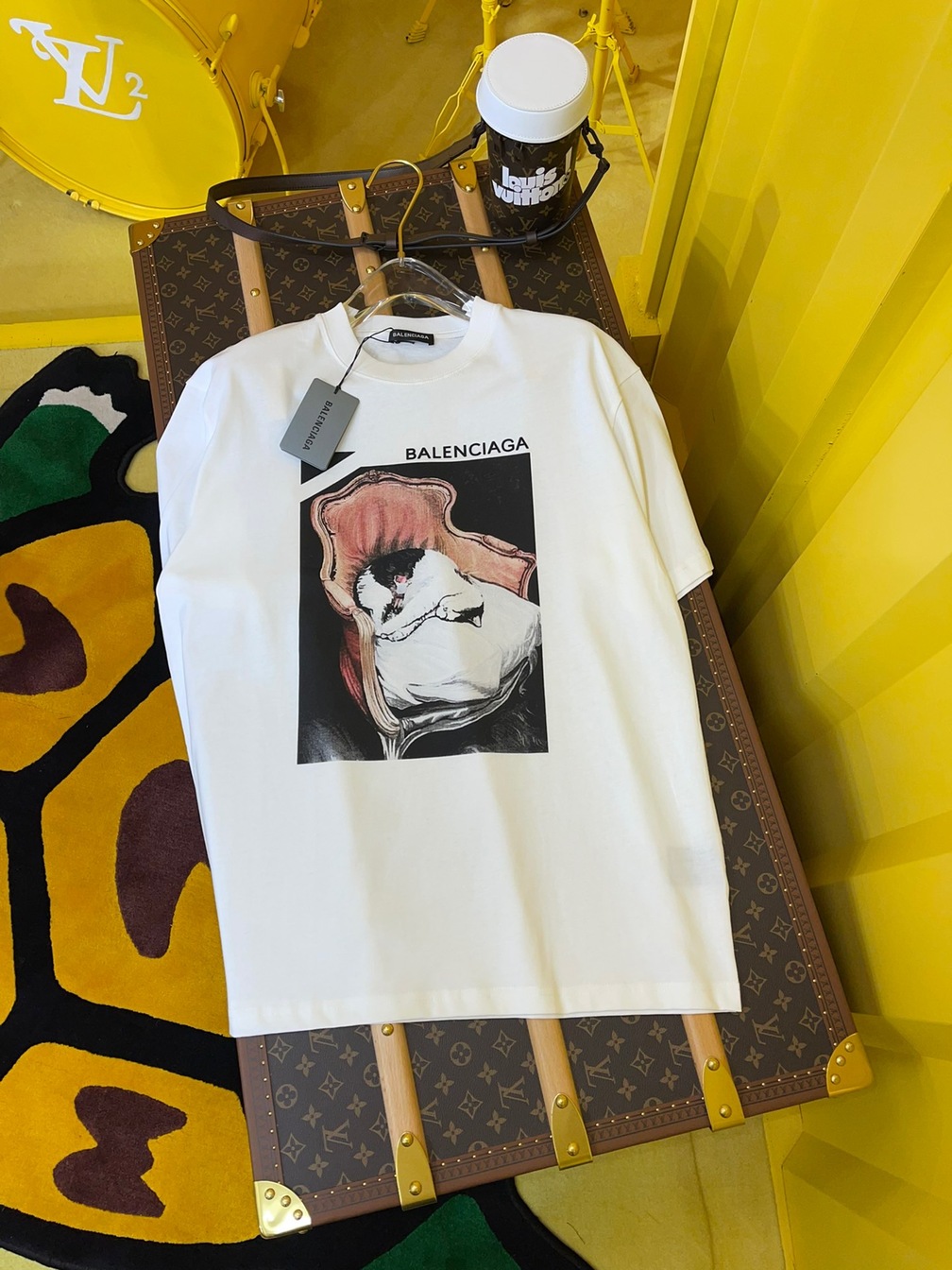 Tee Balenciaga Cat White Ss2022