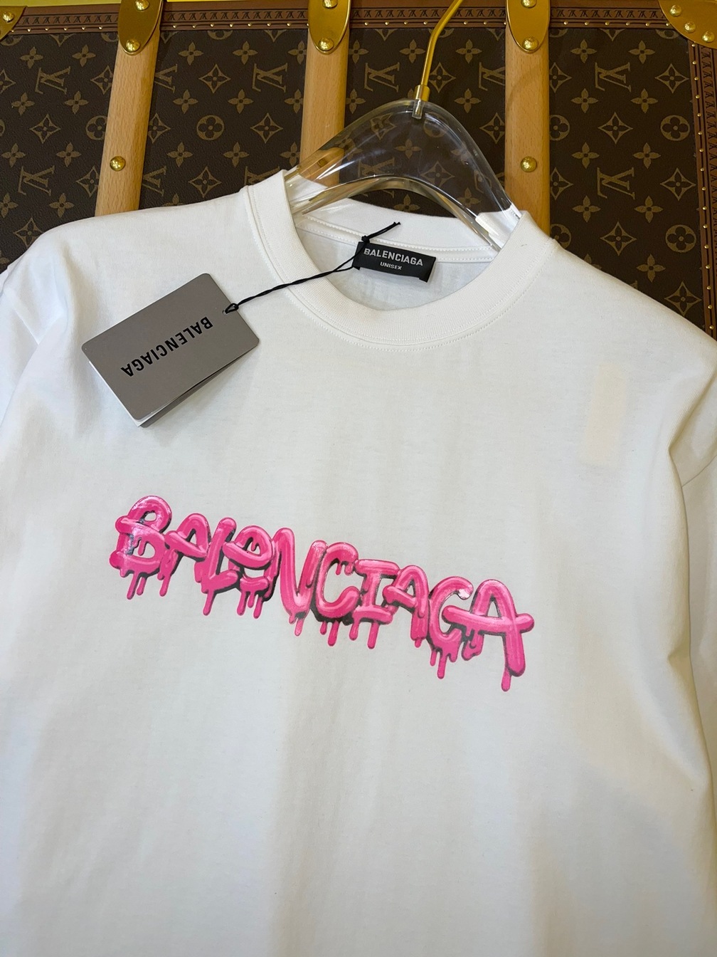 Tee Balenciaga Logo Ice Cream White Ss2022