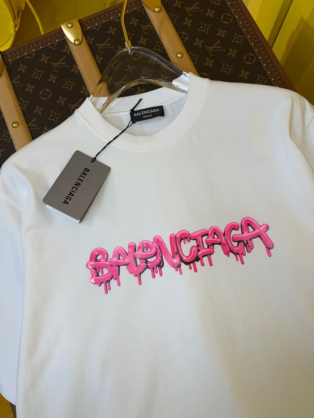 Tee Balenciaga Logo Ice Cream White Ss2022