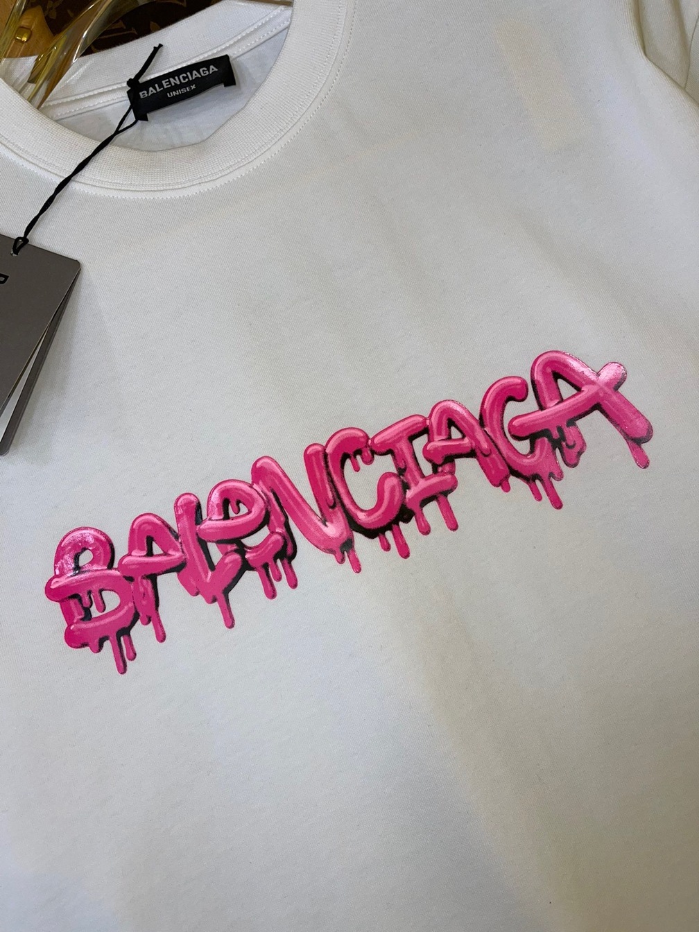 Tee Balenciaga Logo Ice Cream White Ss2022