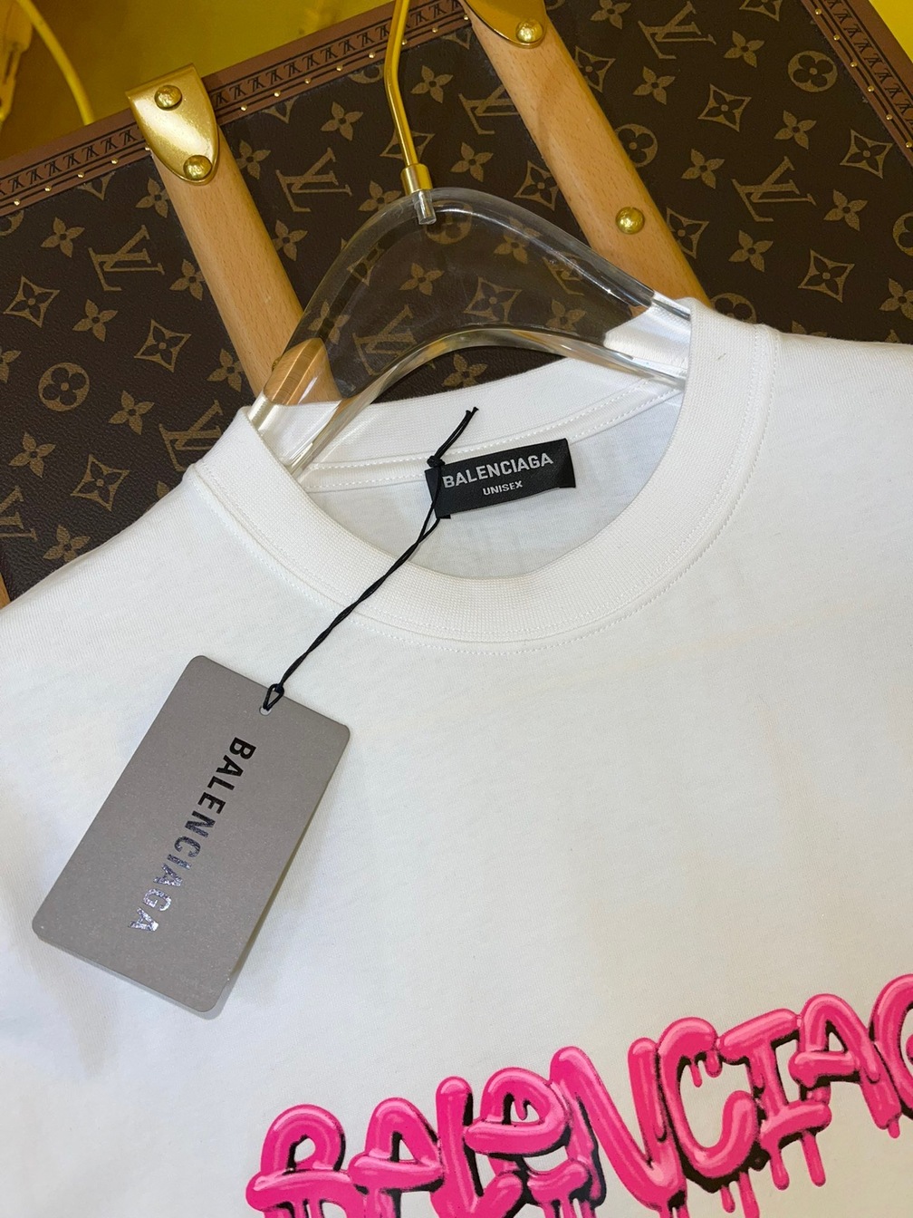 Tee Balenciaga Logo Ice Cream White Ss2022