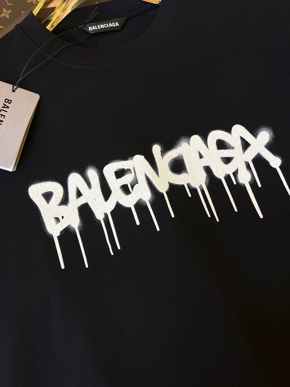 Tee Balenciaga Logo Print Black Ss2022