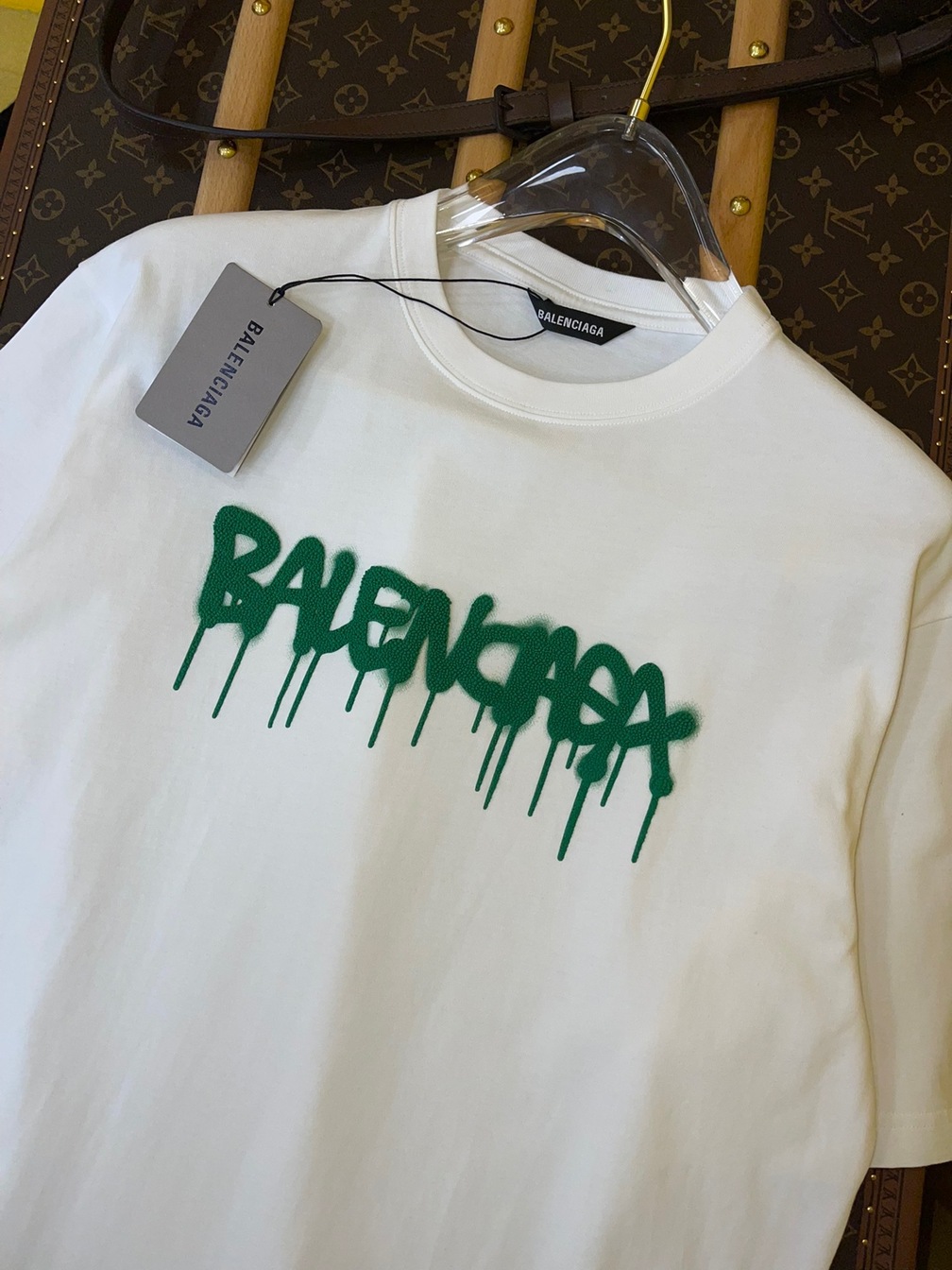 Tee Balenciaga Logo Print White Ss2022