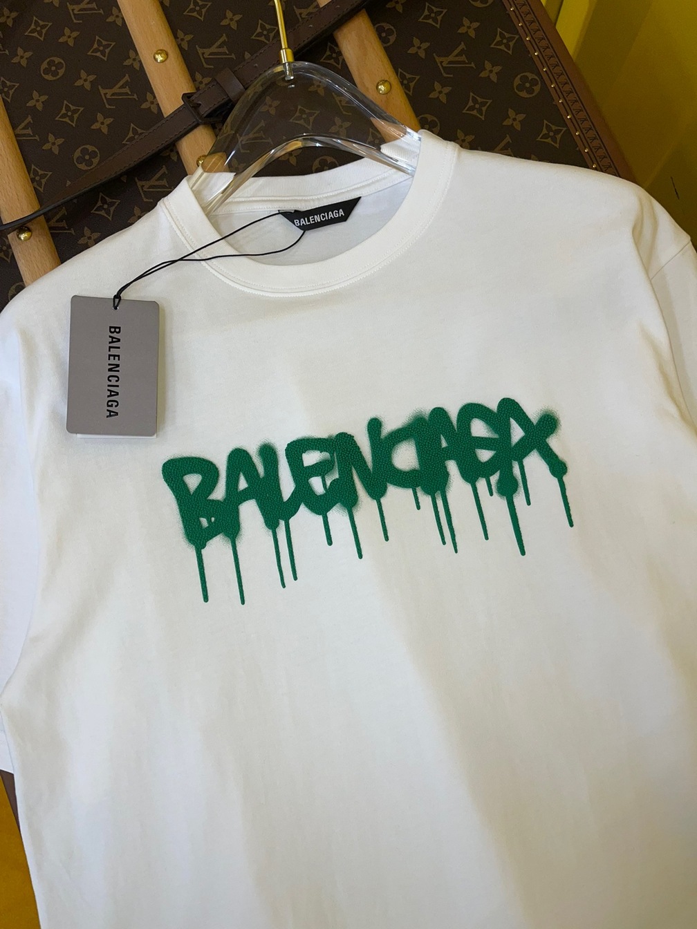 Tee Balenciaga Logo Print White Ss2022