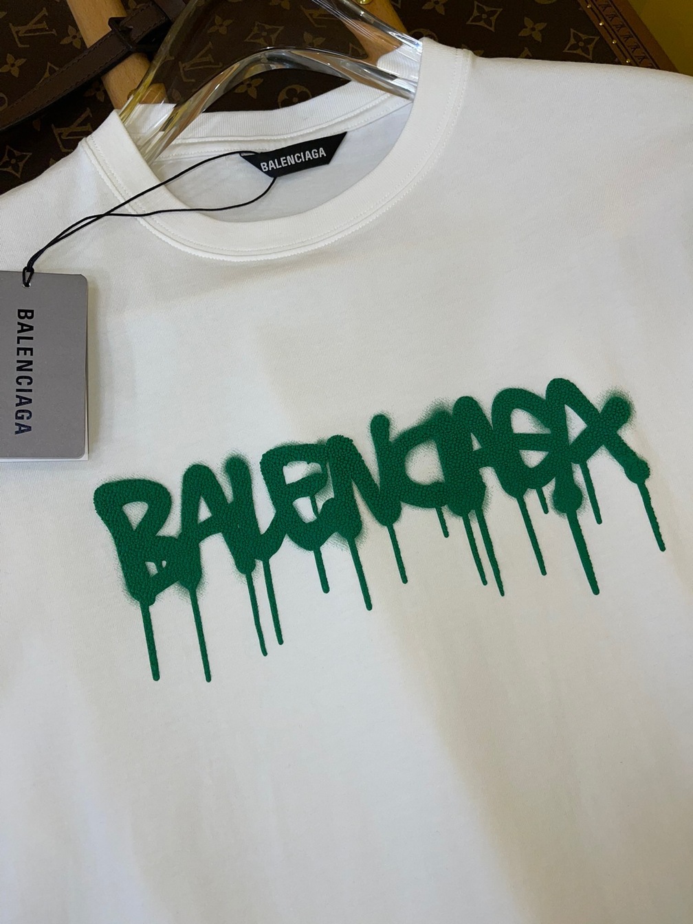 Tee Balenciaga Logo Print White Ss2022