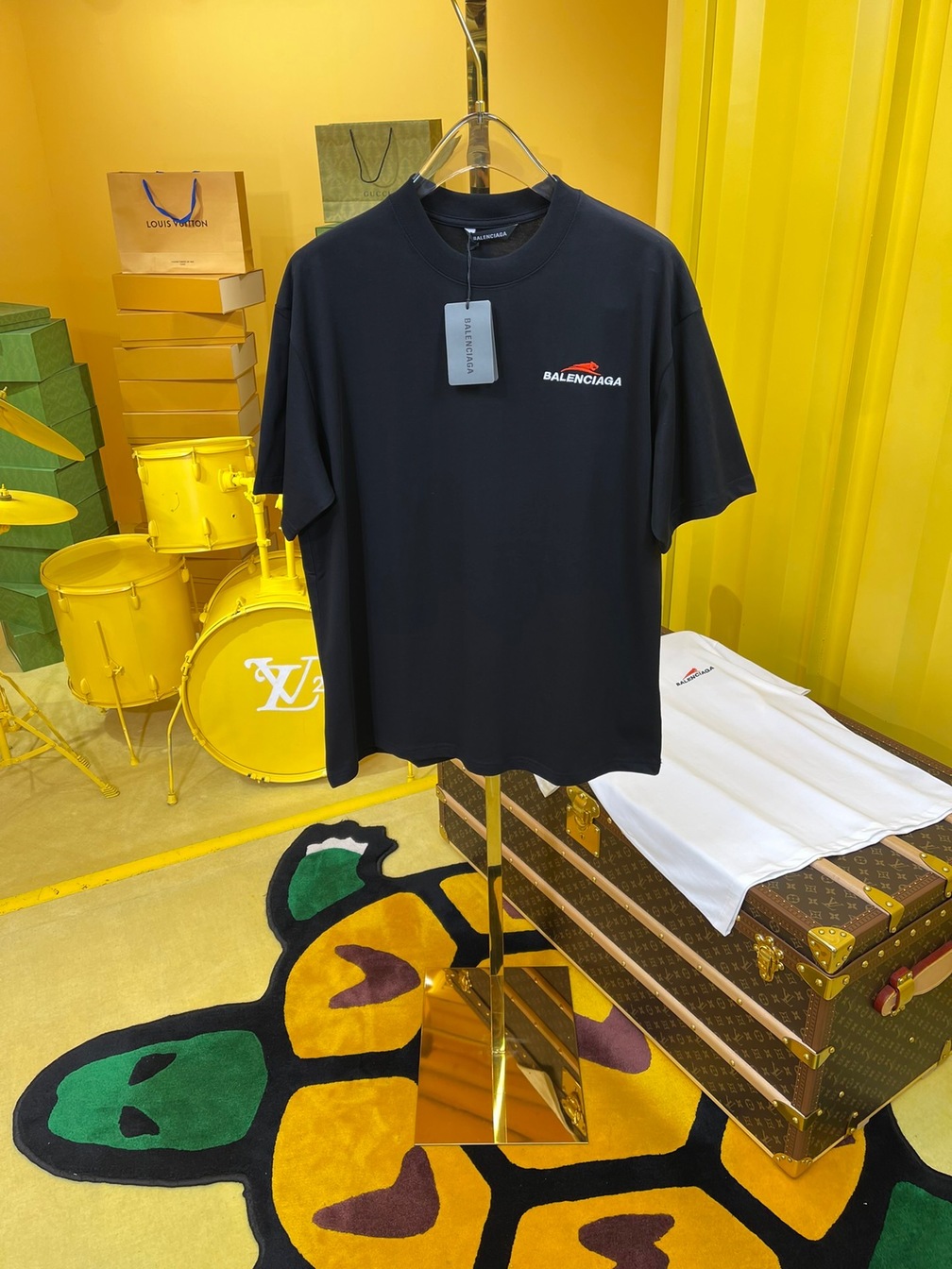 Tee Balenciaga Tiger Run Black Ss2022