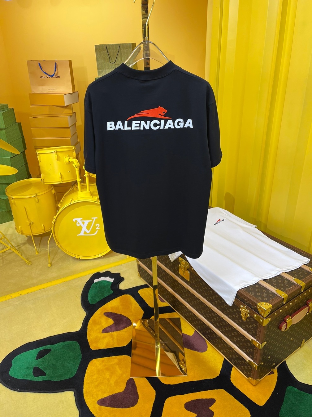 Tee Balenciaga Tiger Run Black Ss2022
