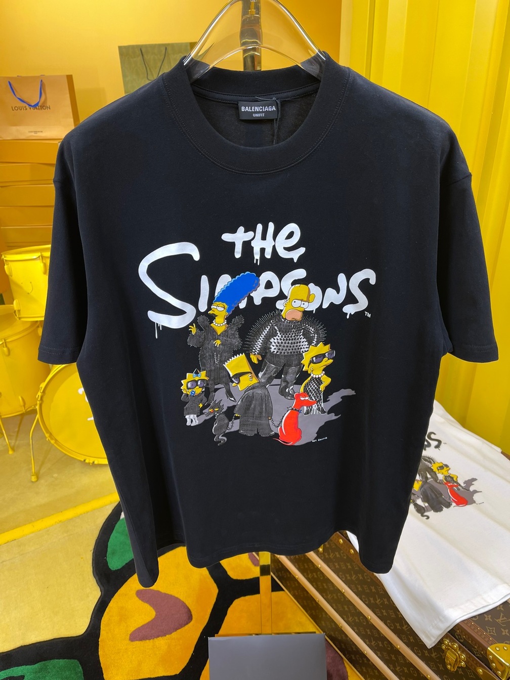 Tee Balenciage Simson Black Ss2022