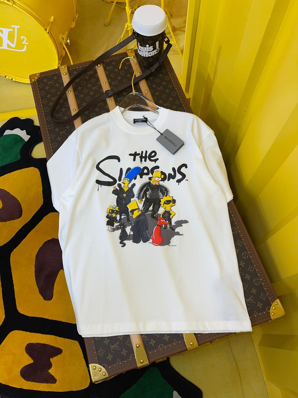 Tee Balenciage Simson White Ss2022