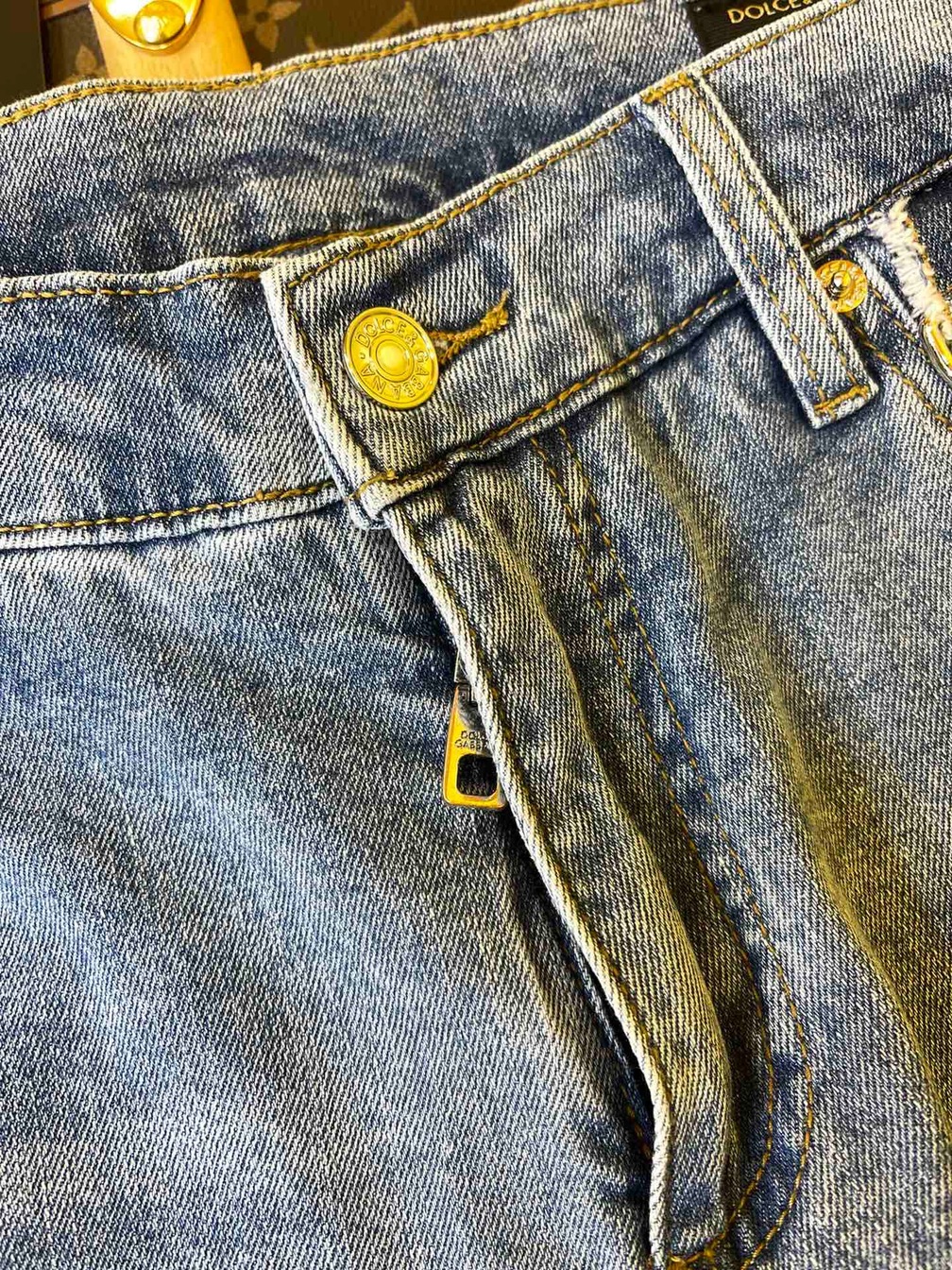 Jean D G Lightly Denim With Chain Ss2022