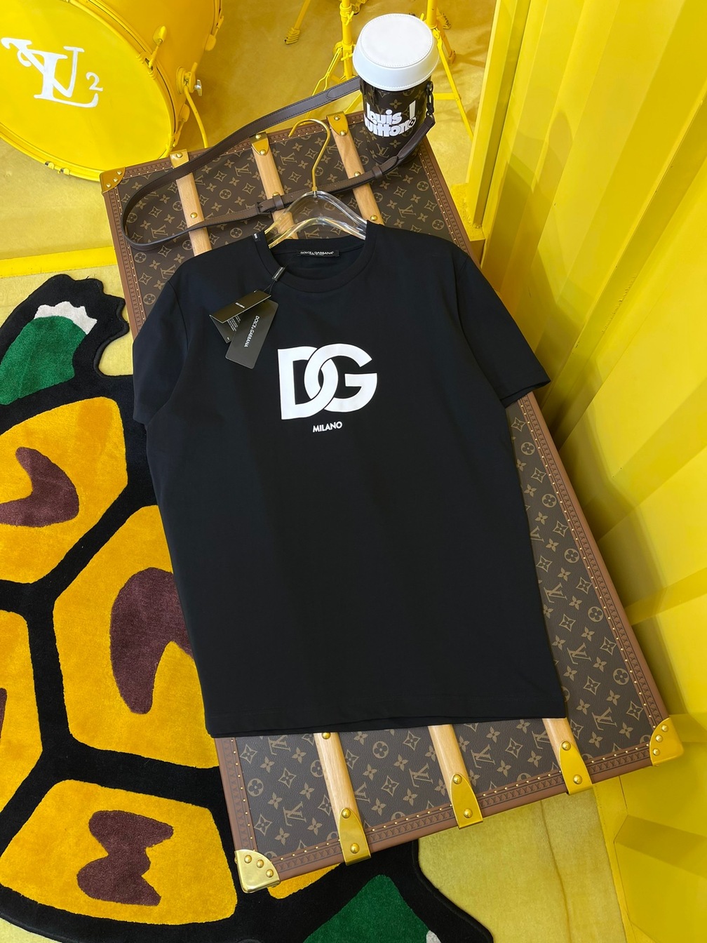 Tee D G Basic Logo Black Ss2022
