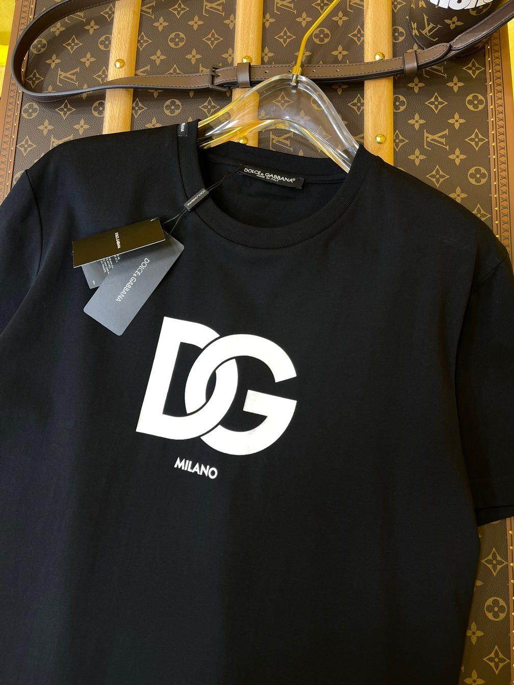 Tee D G Basic Logo Black Ss2022