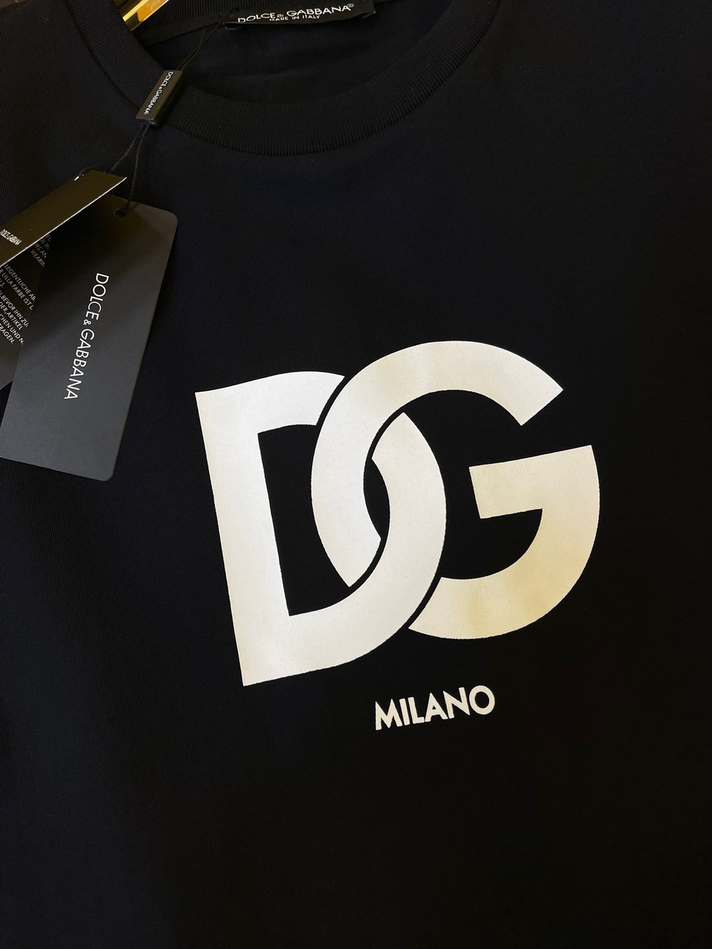 Tee D G Basic Logo Black Ss2022