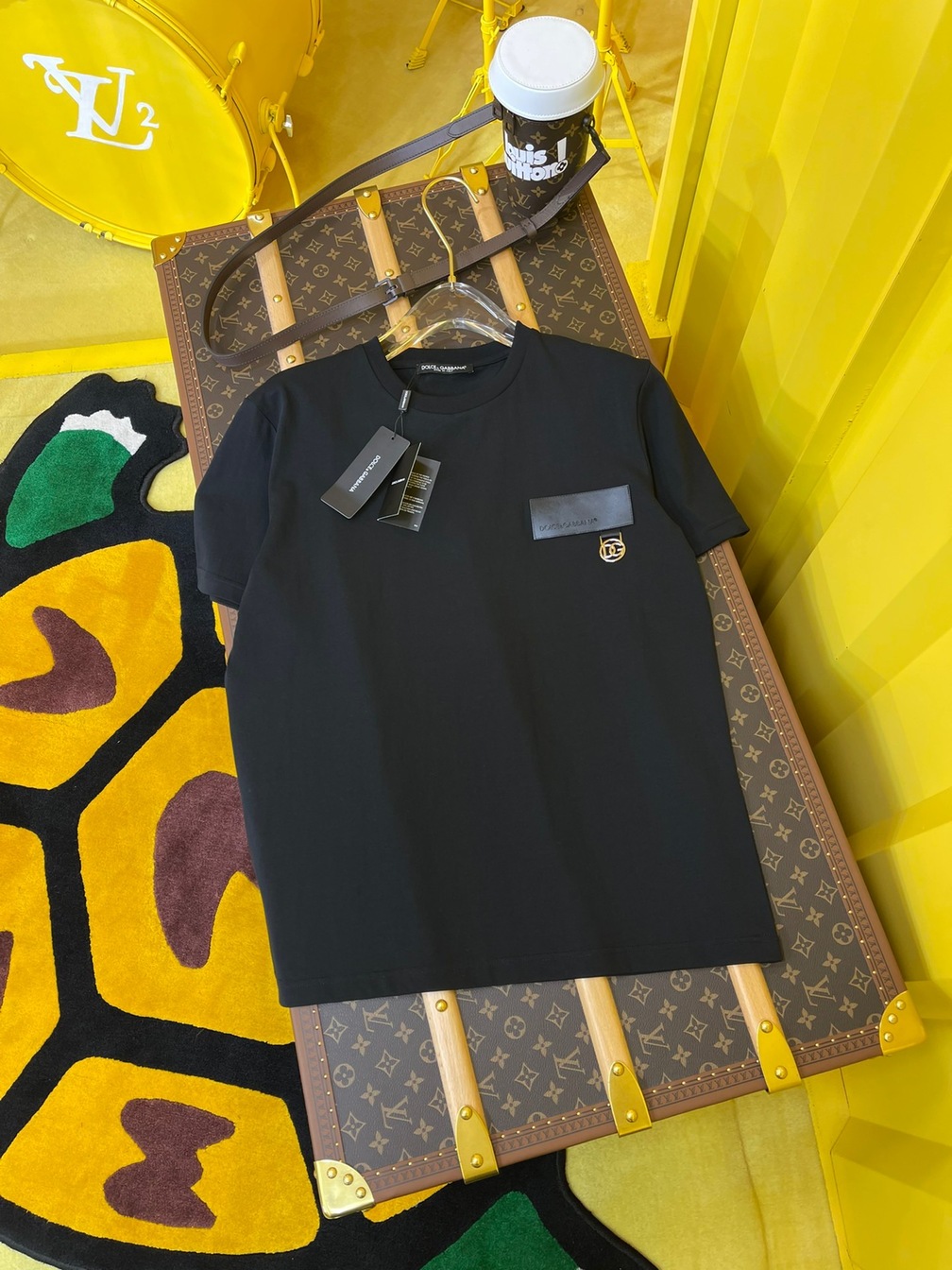 Tee D G Basic Logo Charm Black Ss2022