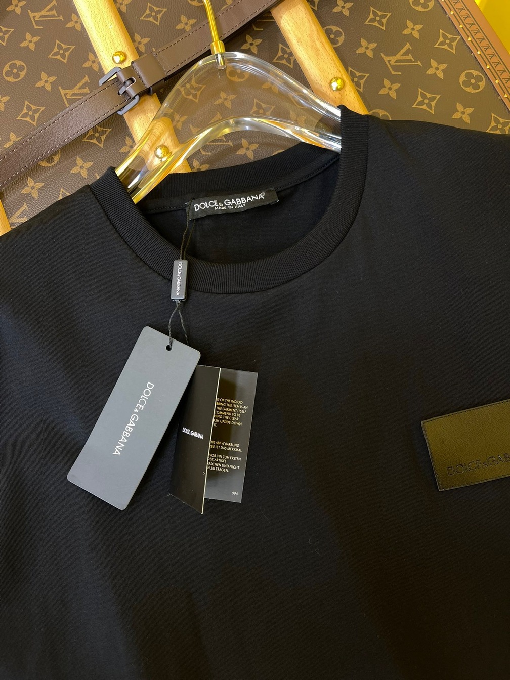 Tee D G Basic Logo Charm Black Ss2022