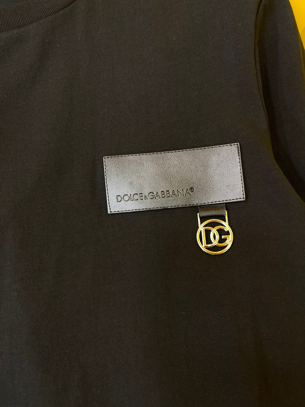 Tee D G Basic Logo Charm Black Ss2022