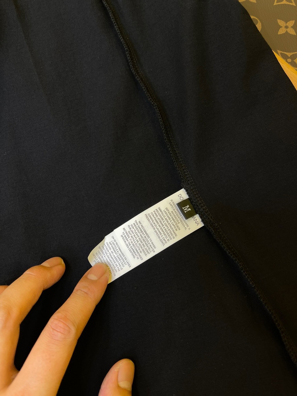 Tee D G Basic Logo Charm Black Ss2022