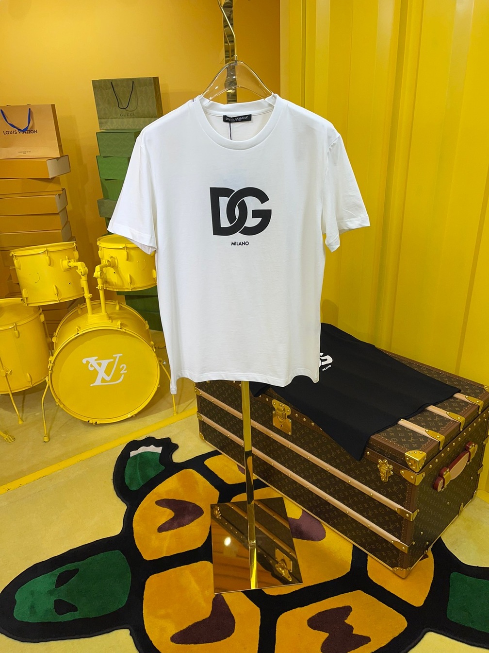 Tee D G Basic Logo White Ss2022