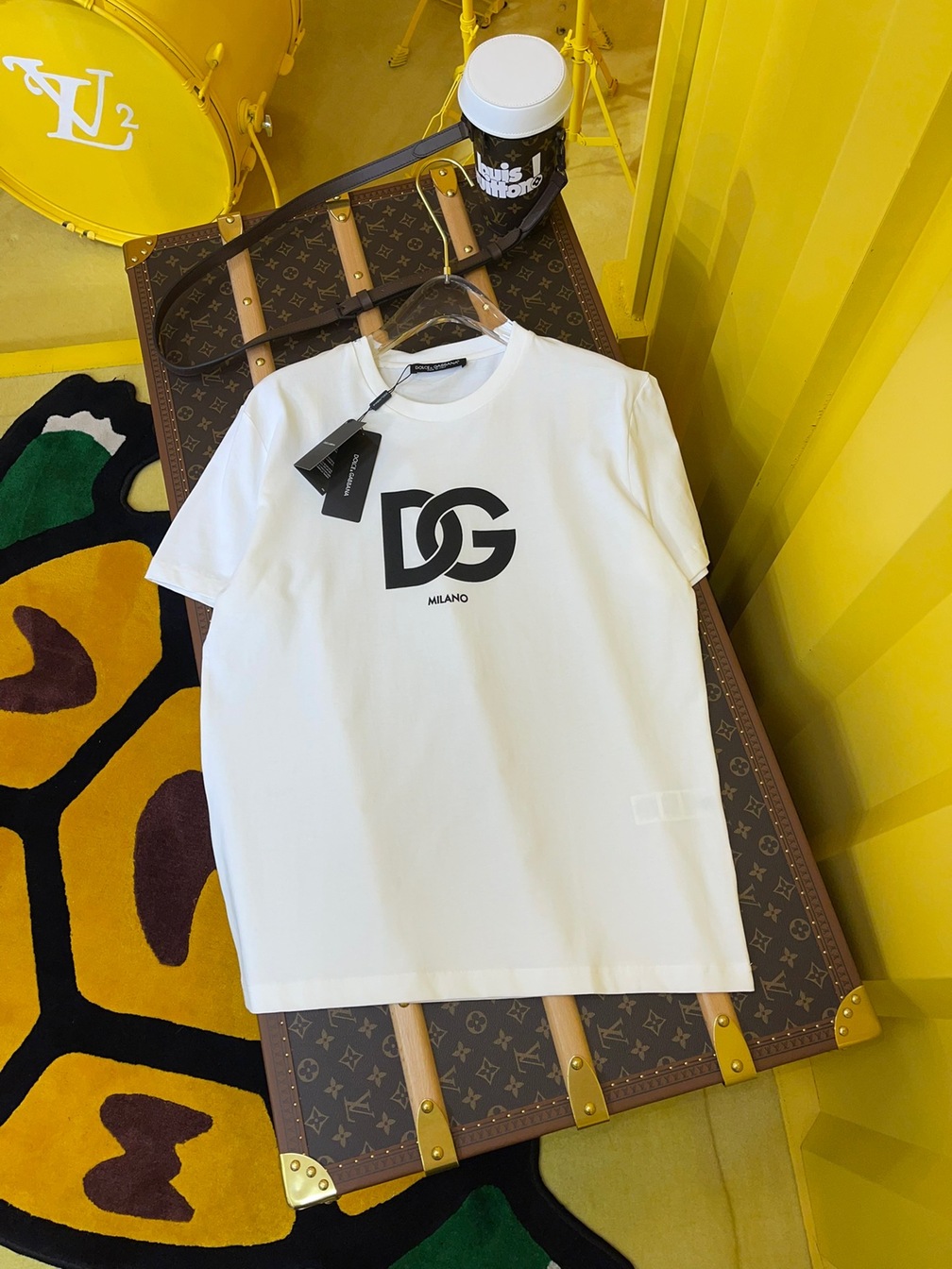 Tee D G Basic Logo White Ss2022