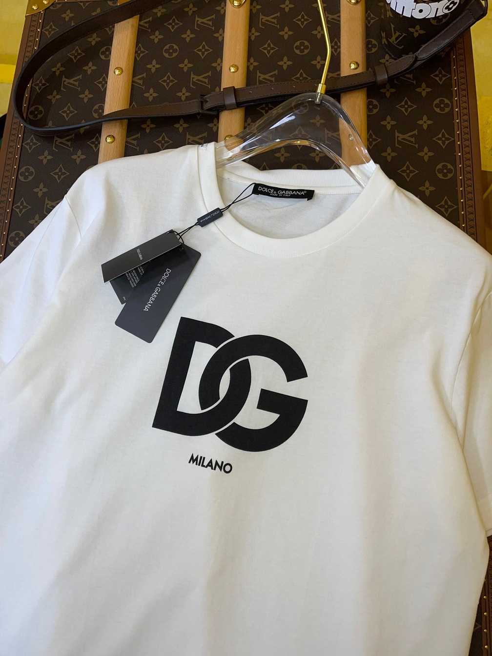 Tee D G Basic Logo White Ss2022