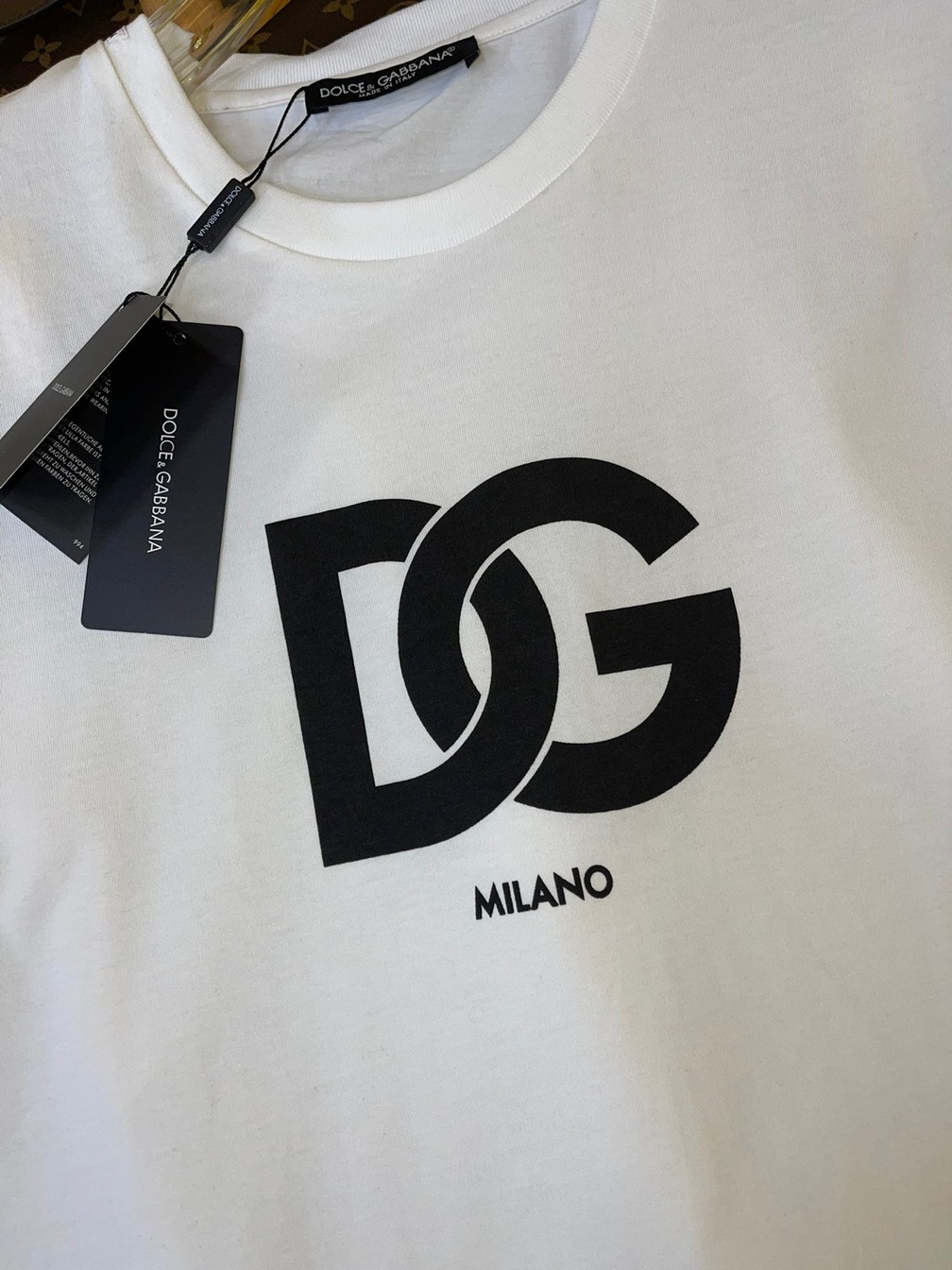 Tee D G Basic Logo White Ss2022