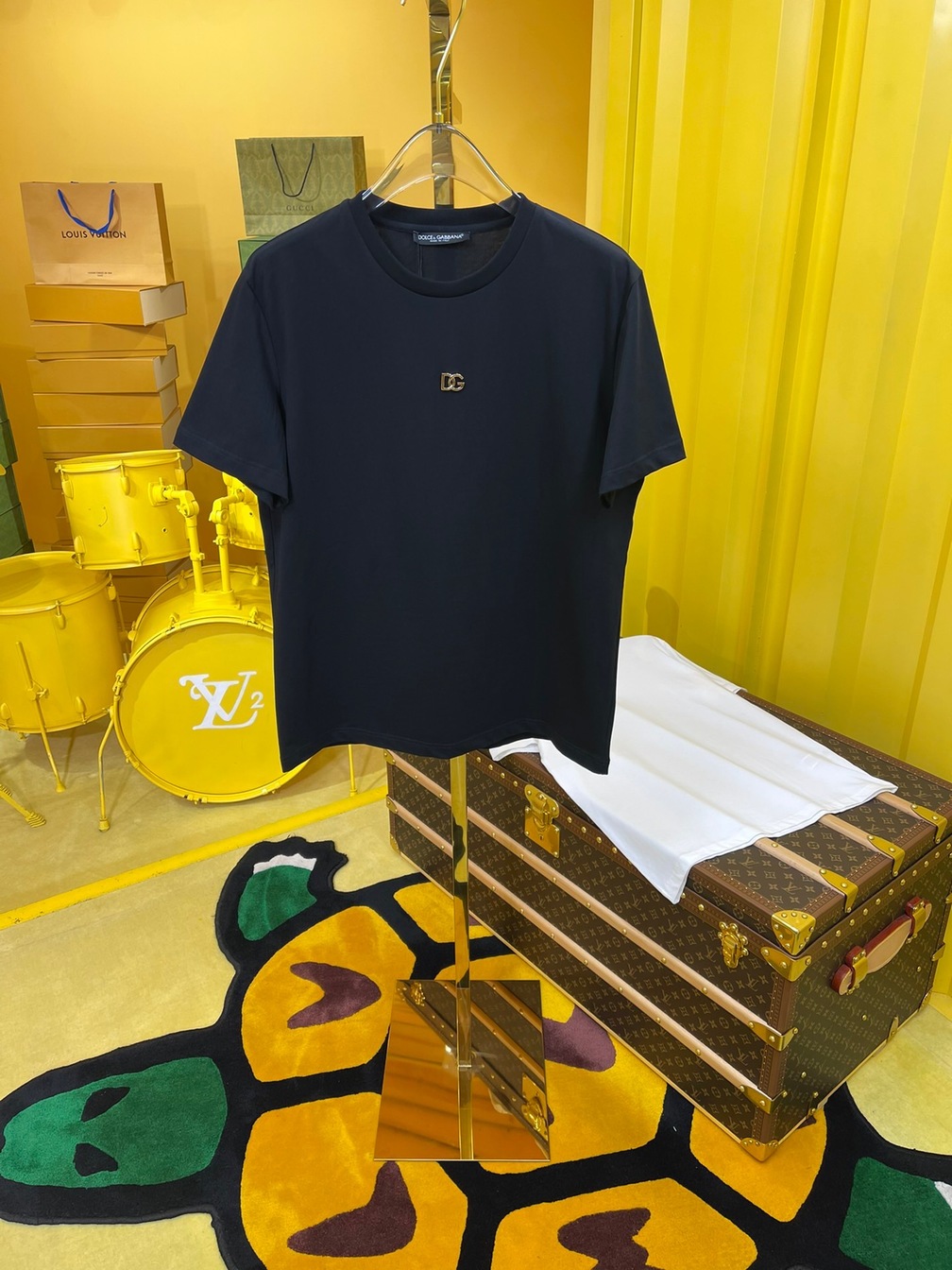 Tee D G Basic Small Logo Black Ss2022
