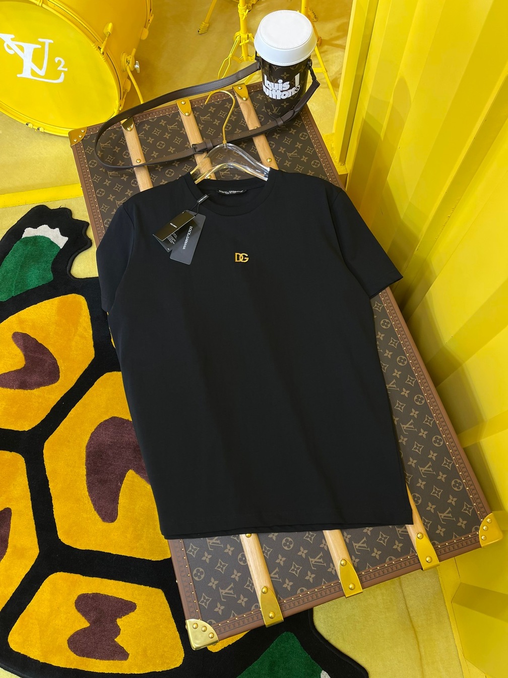 Tee D G Basic Small Logo Black Ss2022