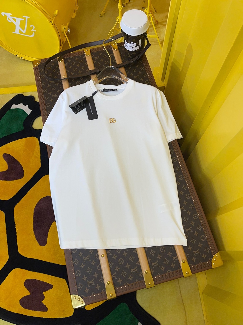 Tee D G Basic Small Logo White Ss2022