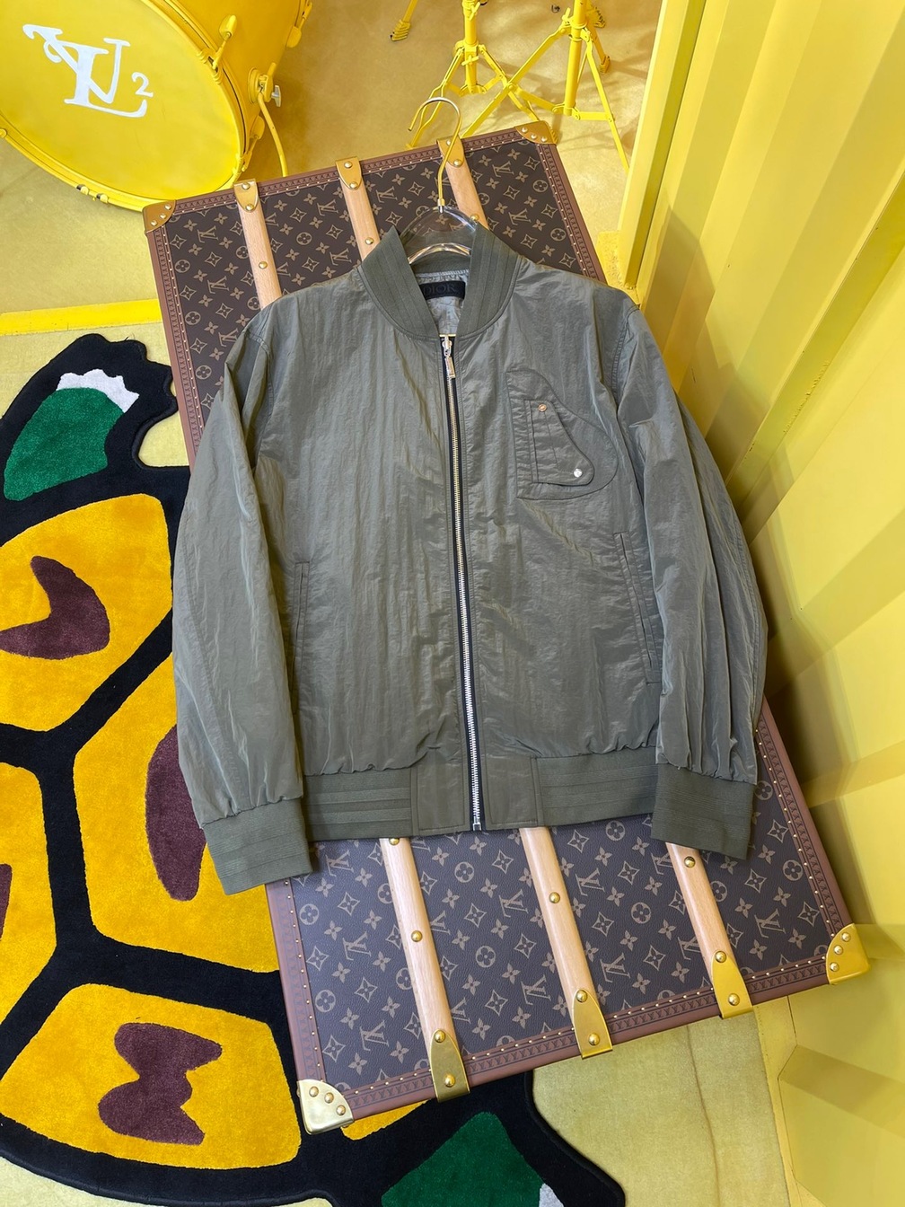 Bomber Dior Oblique Dark Gray Ss2022