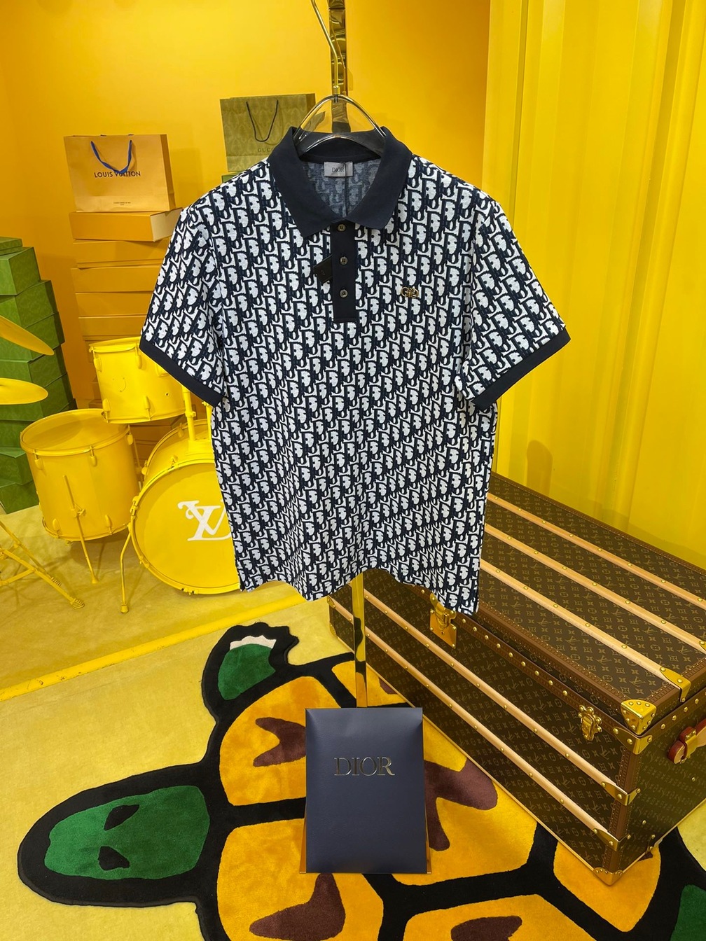 Polo Dior Oblique Navy Blue Ss2022