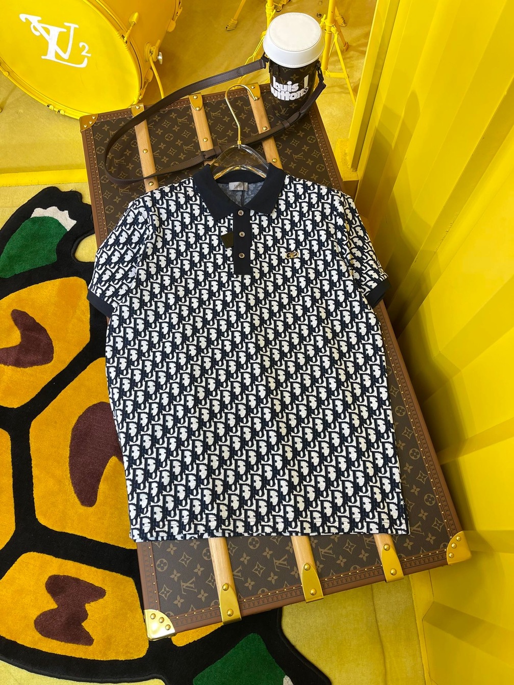 Polo Dior Oblique Navy Blue Ss2022