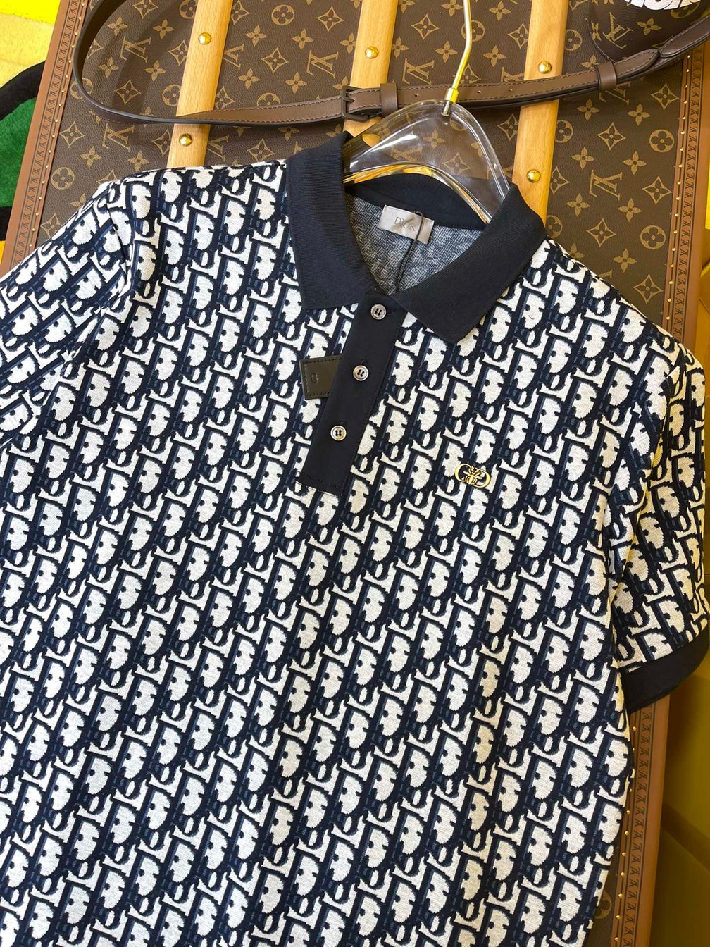 Polo Dior Oblique Navy Blue Ss2022
