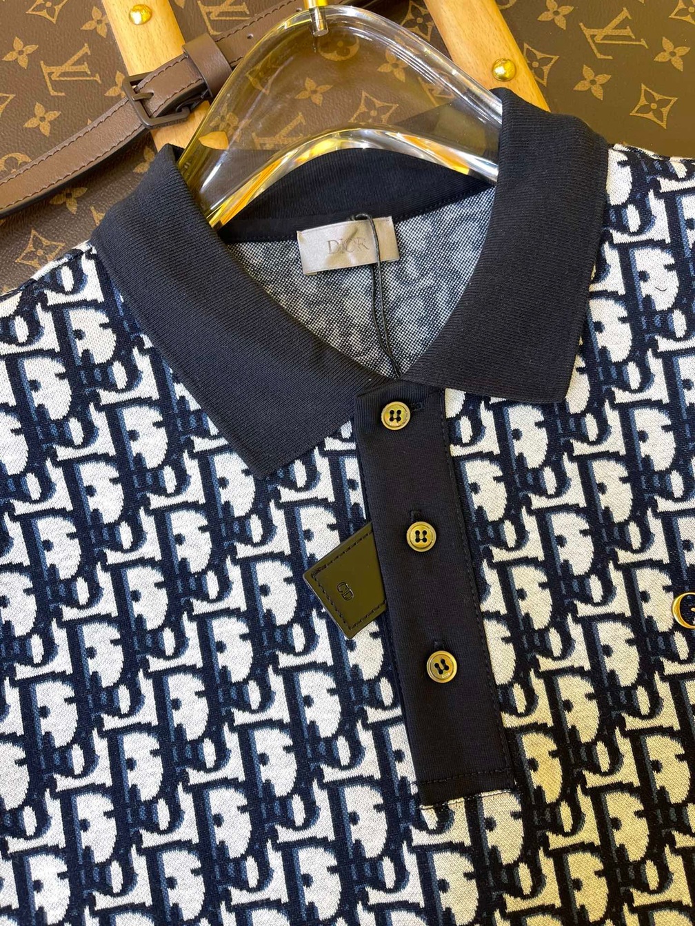 Polo Dior Oblique Navy Blue Ss2022