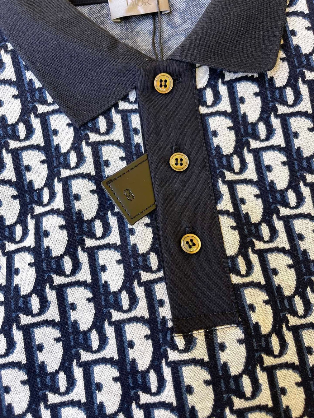 Polo Dior Oblique Navy Blue Ss2022
