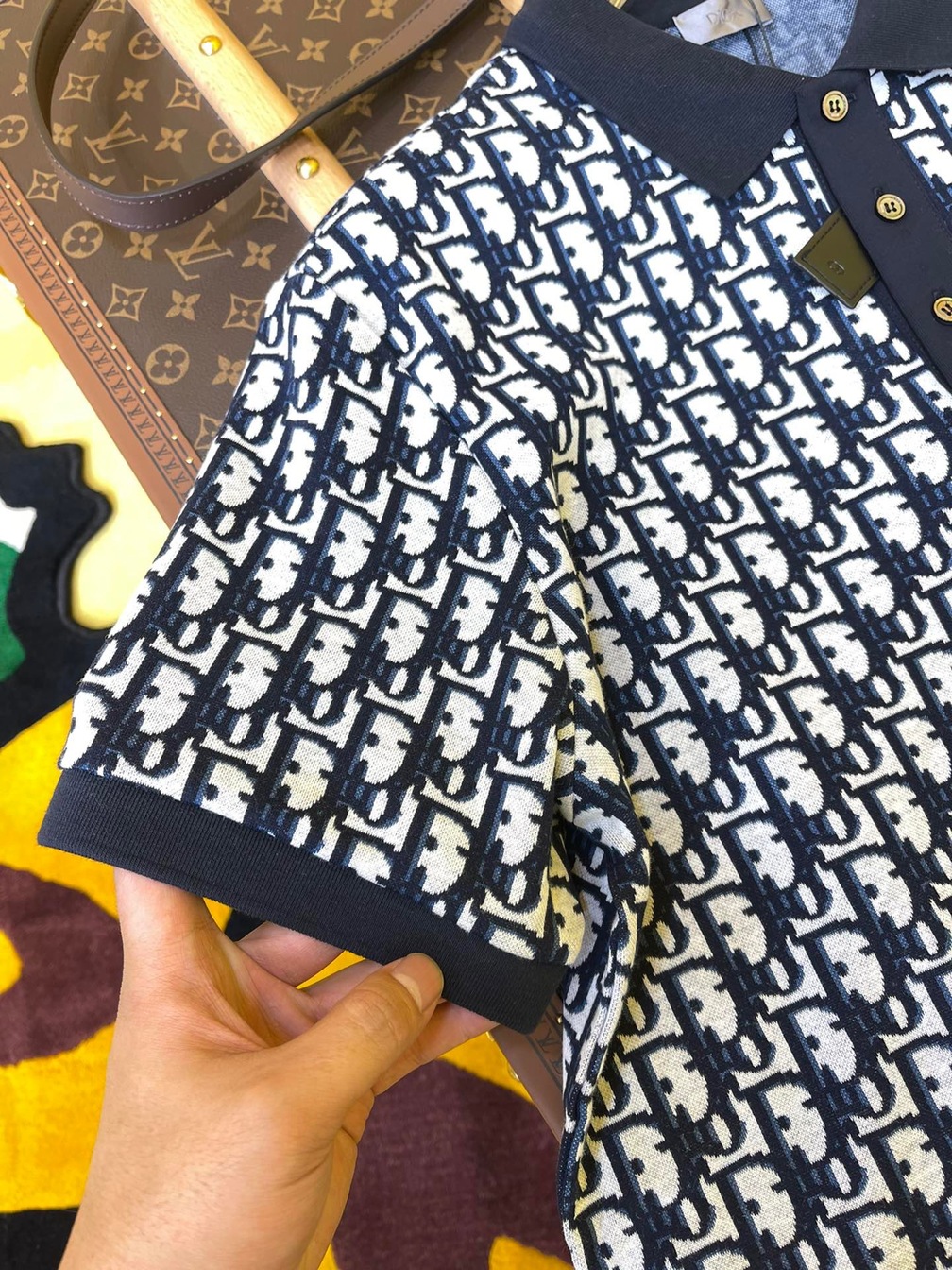 Polo Dior Oblique Navy Blue Ss2022