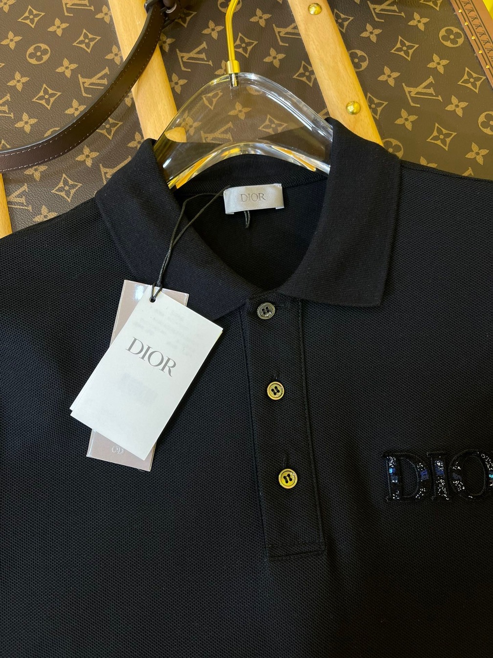 Polo Dior Peter Doig Black Ss2022