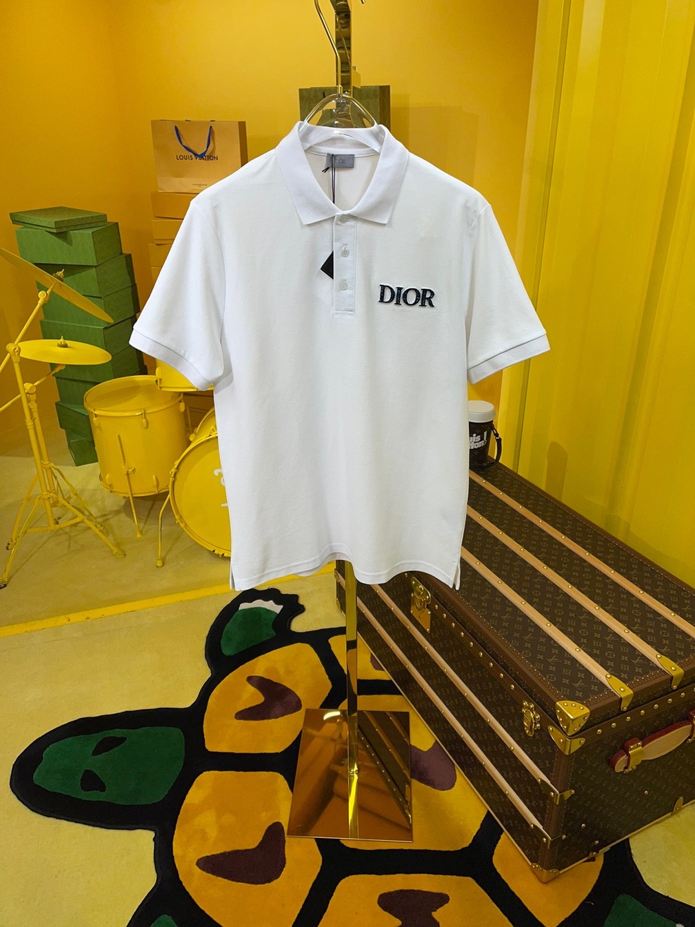 Polo Dior Peter Doig White Ss2022