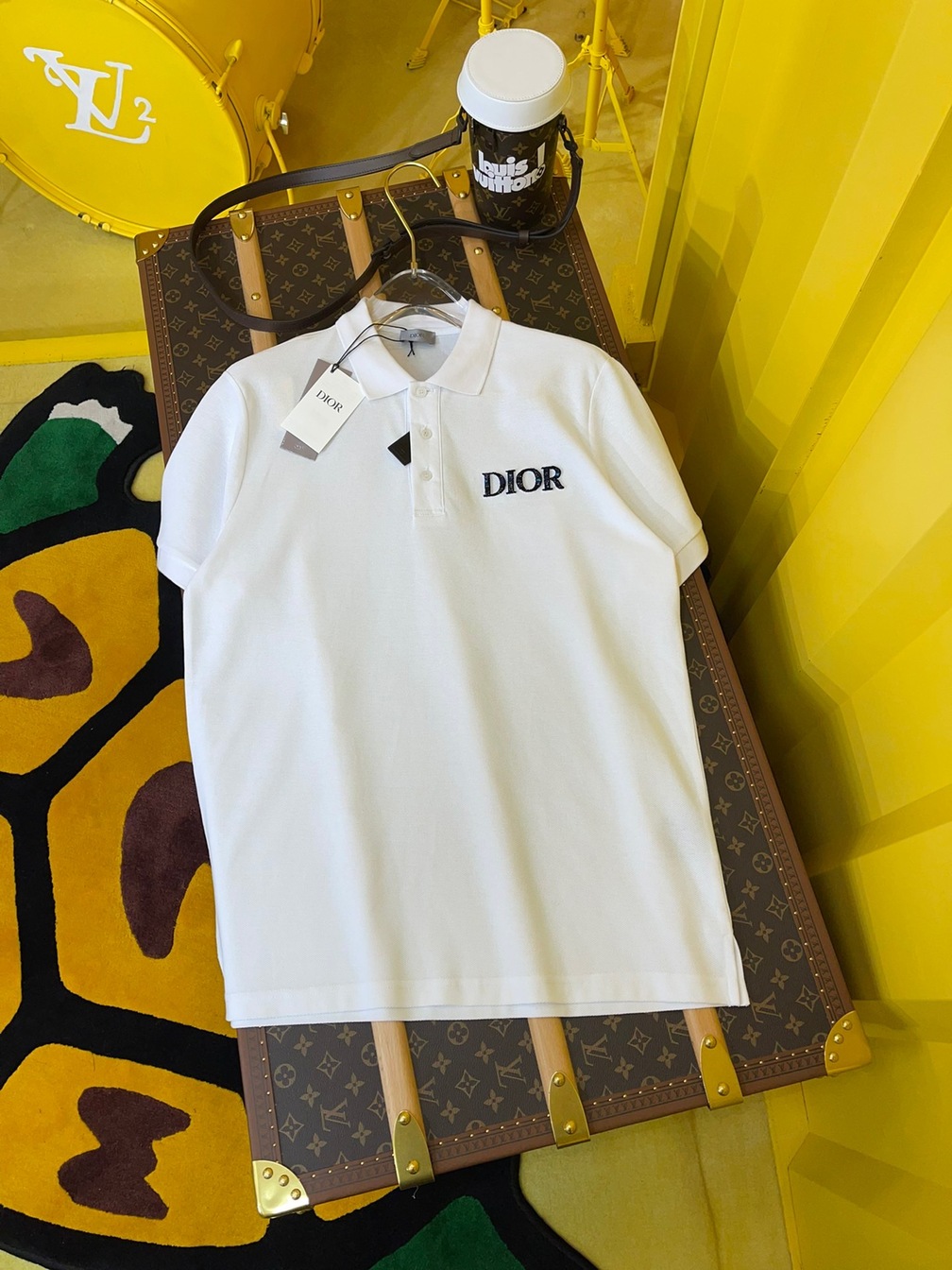 Polo Dior Peter Doig White Ss2022
