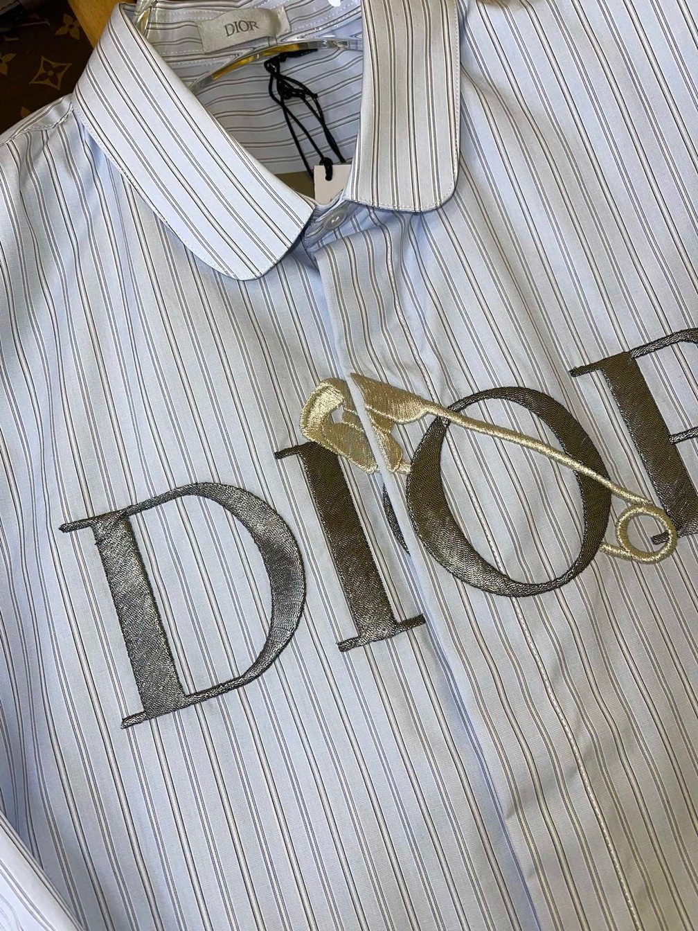 Shirt Dior Stripe Pint Blue Ss2022
