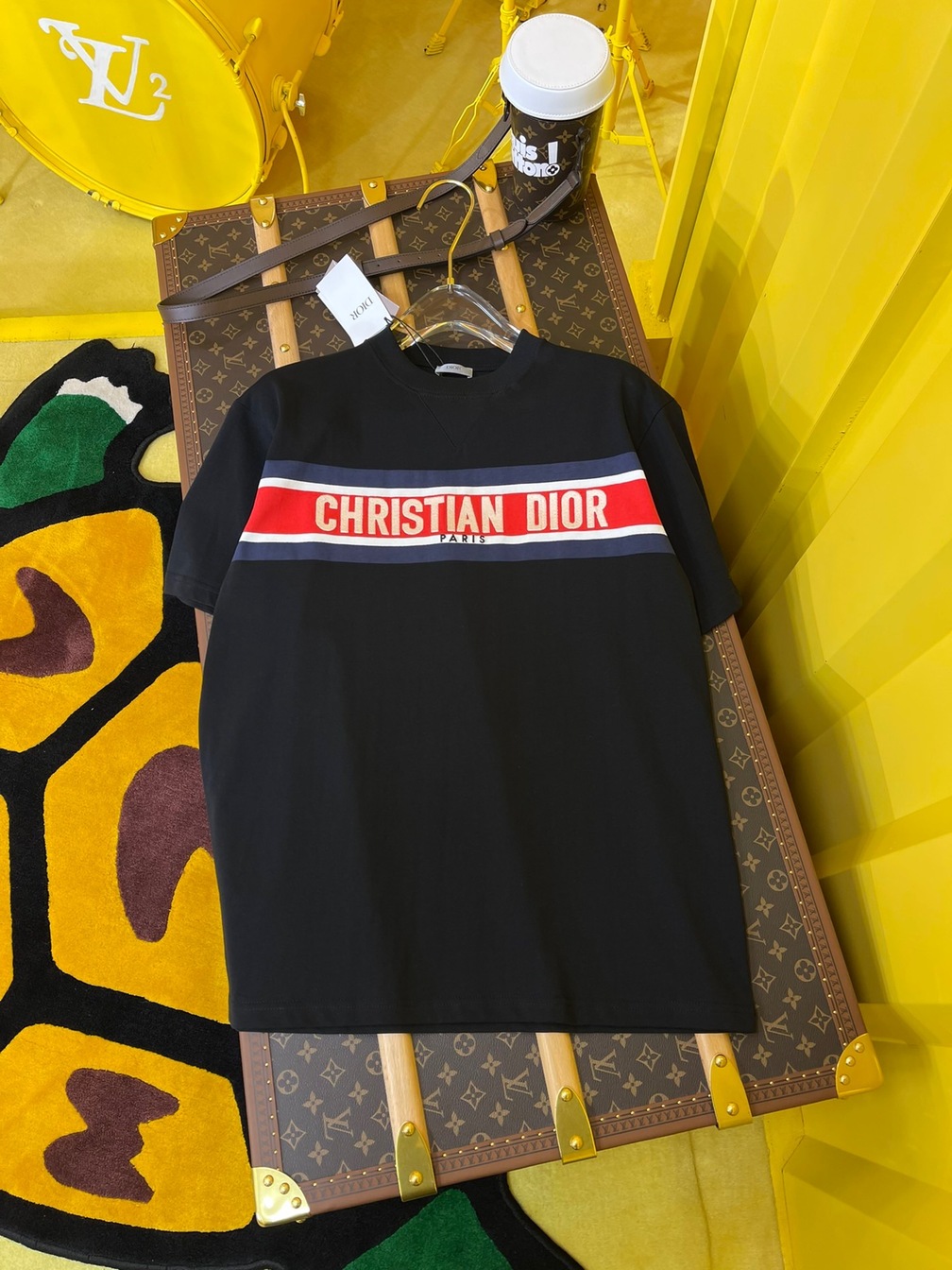 Tee Dior Alps Logo Black Ss2022