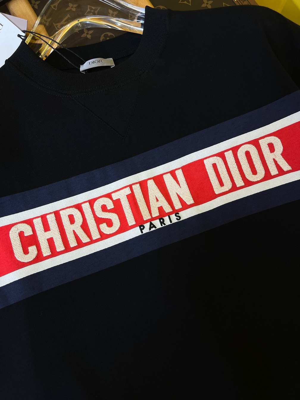 Tee Dior Alps Logo Black Ss2022