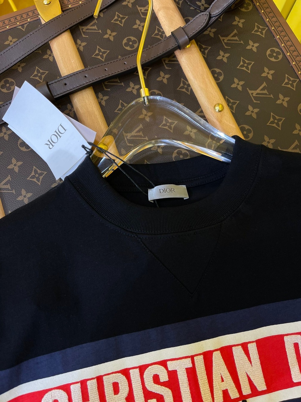 Tee Dior Alps Logo Black Ss2022