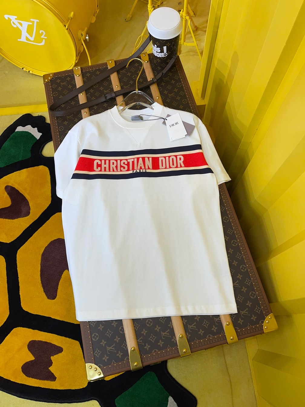 Tee Dior Alps Logo White Ss2022