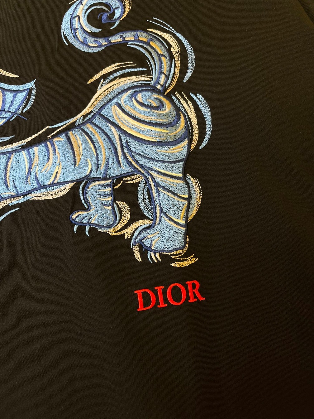 Tee Dior Blue Cat Blue Ss2022