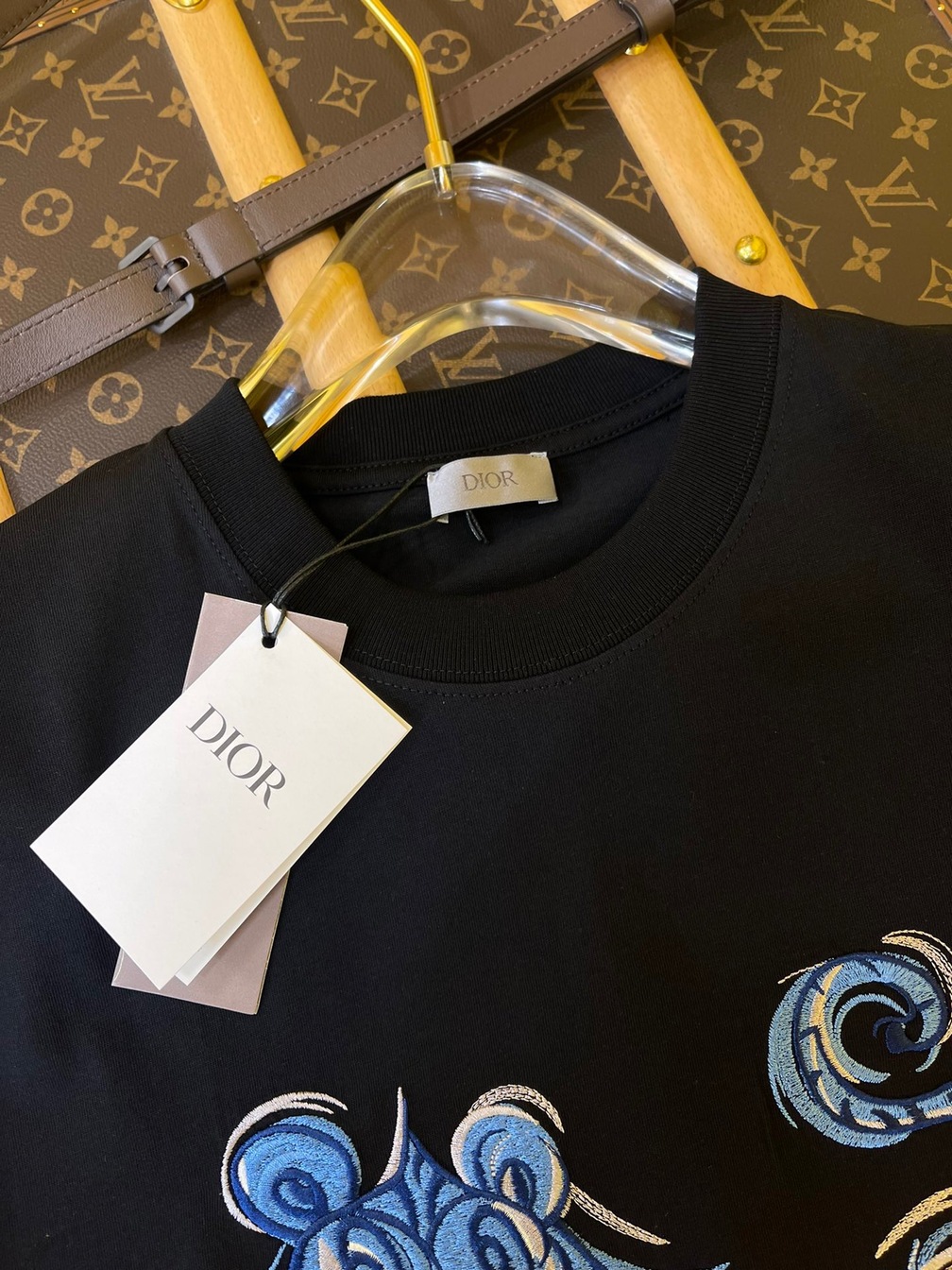 Tee Dior Blue Cat Blue Ss2022