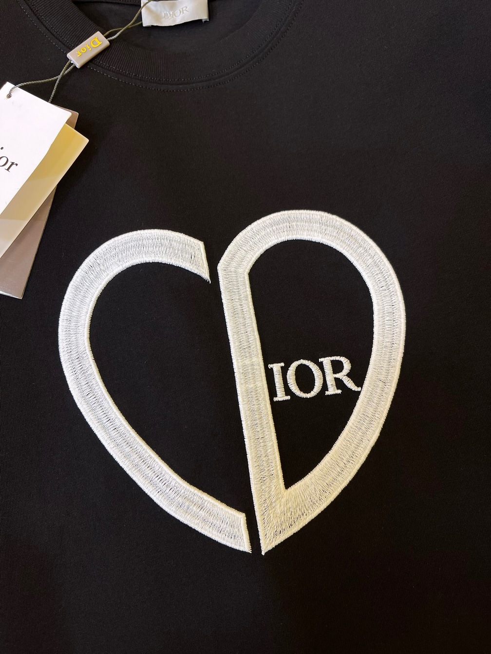 Tee Dior Cd Heart Black Ss2022