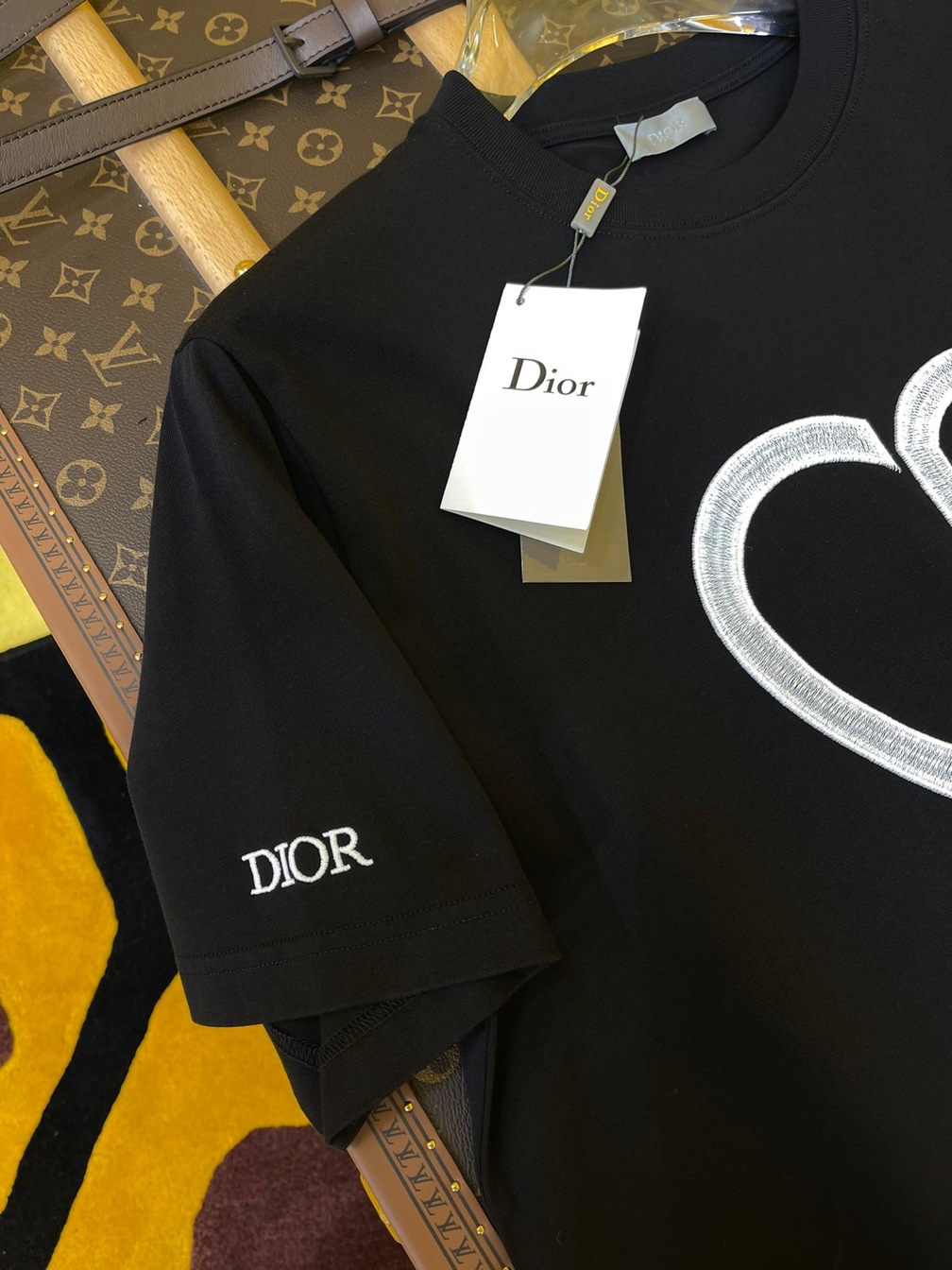 Tee Dior Cd Heart Black Ss2022