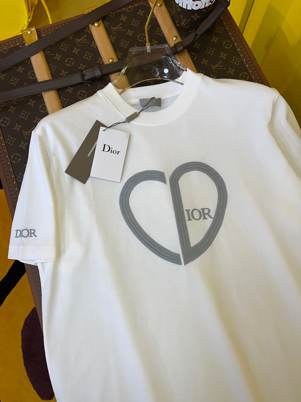 Tee Dior Cd Heart White Ss2022
